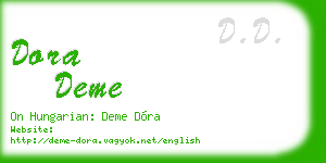dora deme business card