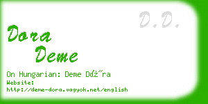 dora deme business card